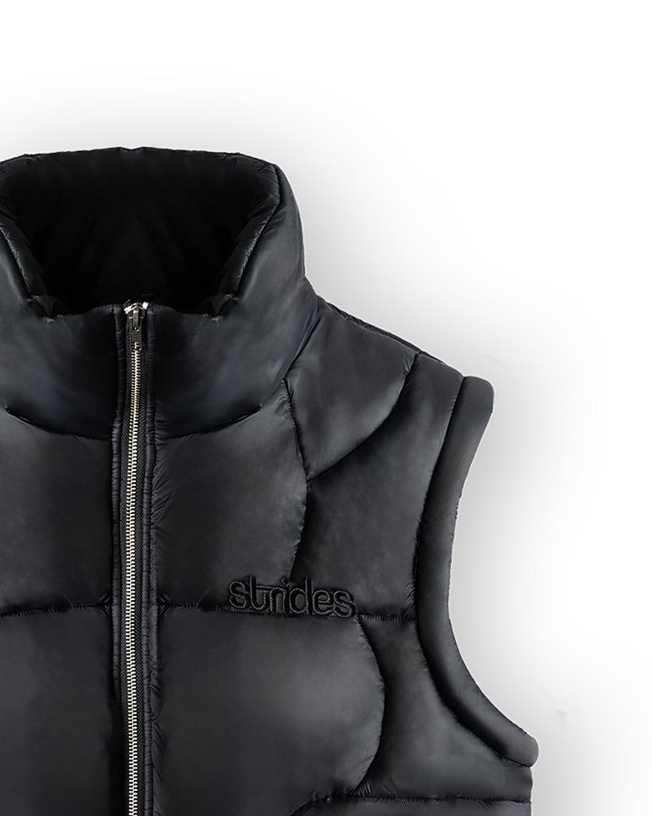 Detachable Puffer Jacket Black