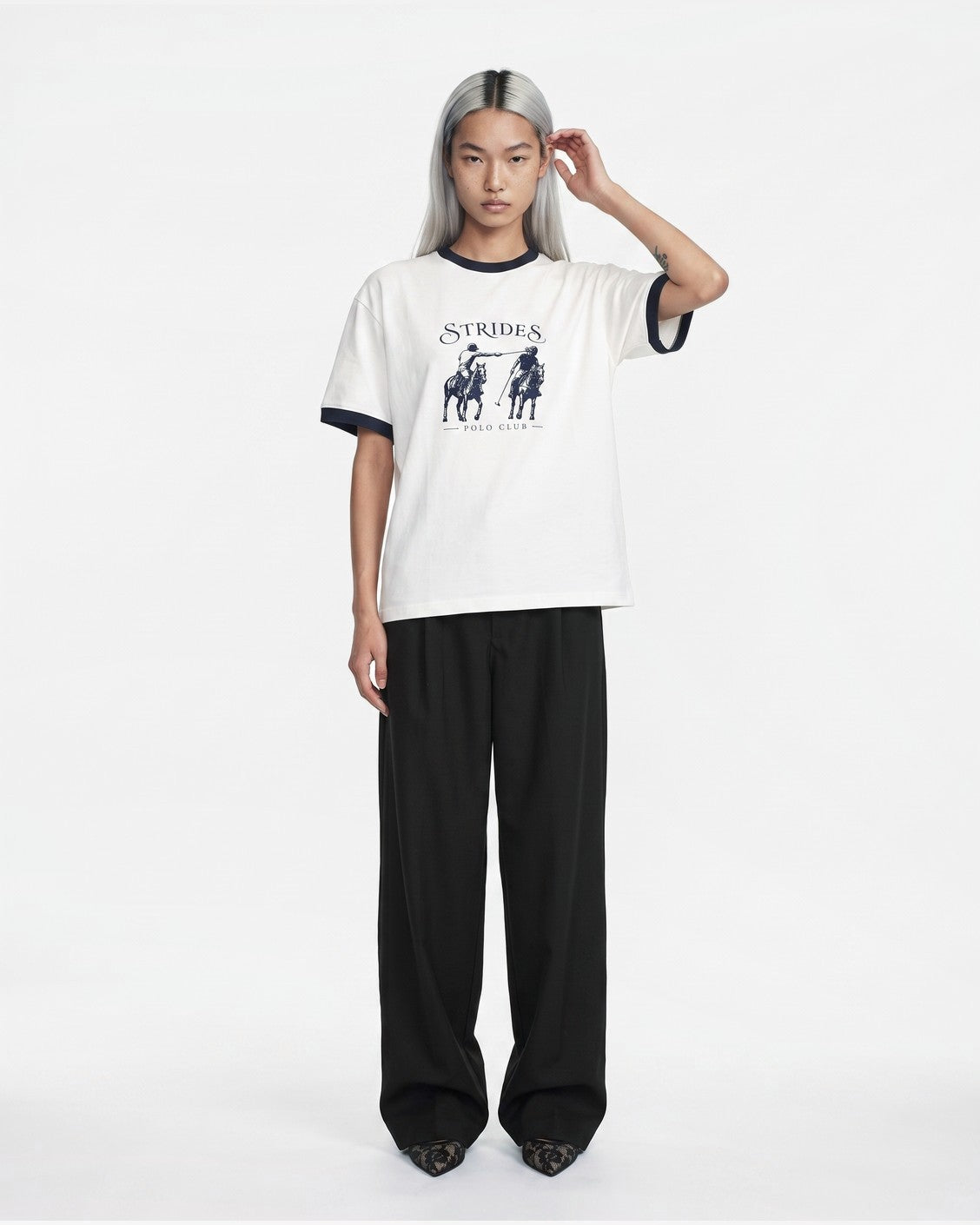 Rude Polo Tee, product view 7 on a light grey background