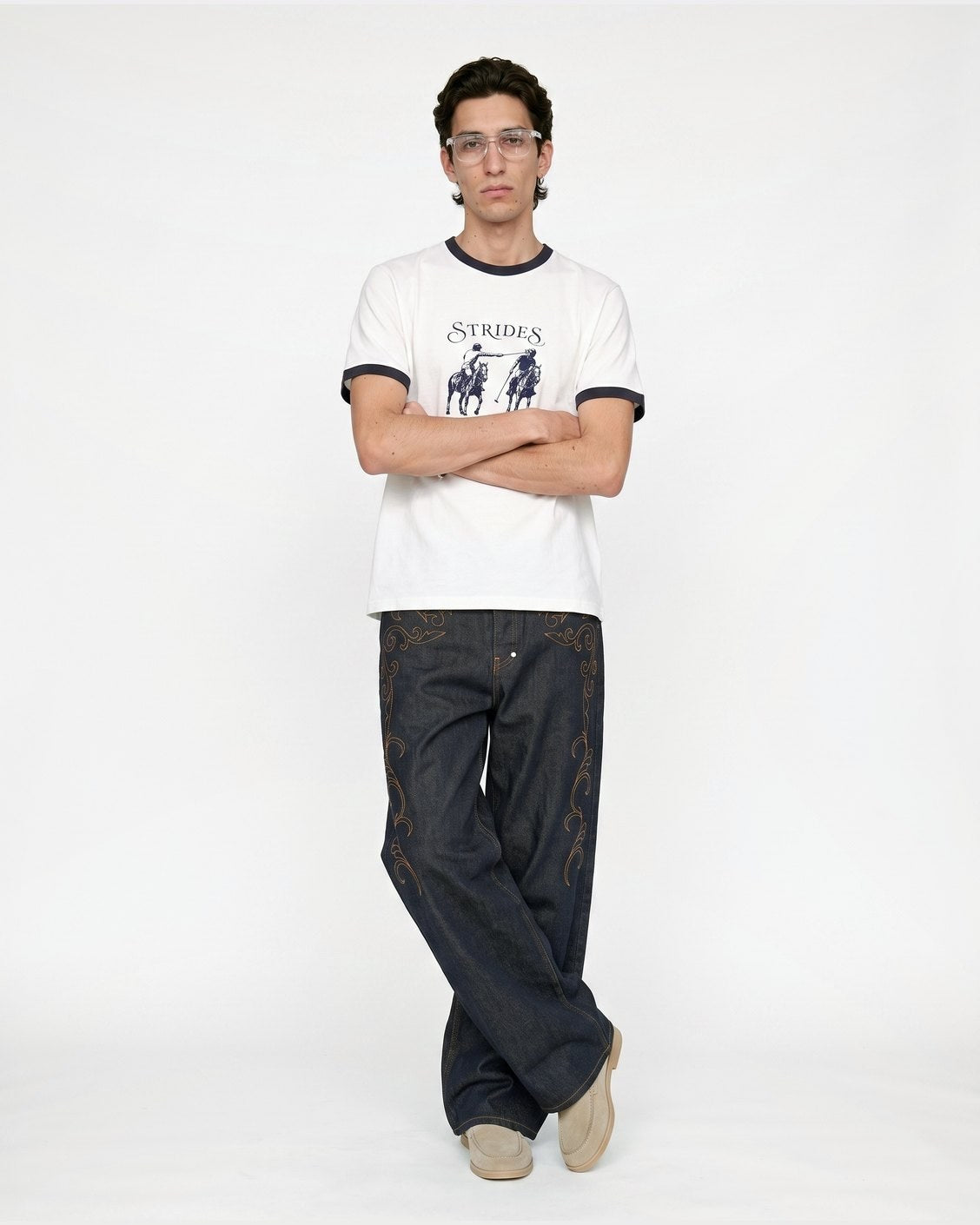 Rude Polo Tee, product view 5 on a light grey background