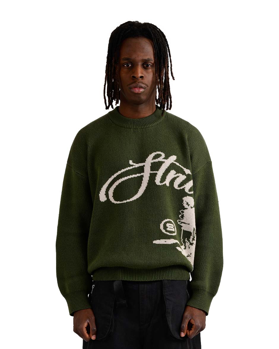 Echoes Knit Sweater Olive