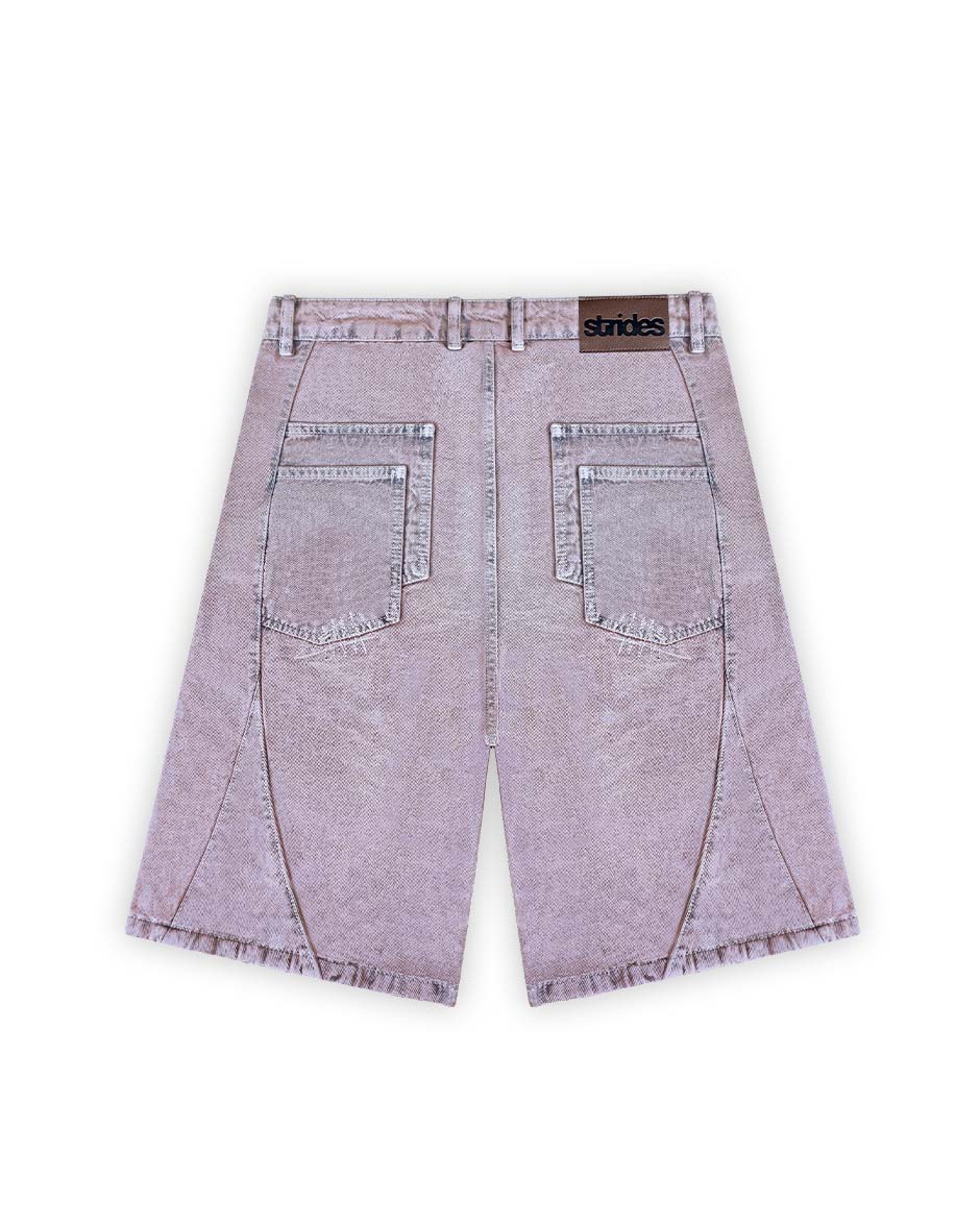 Carpenter Split Jorts Acid Pink