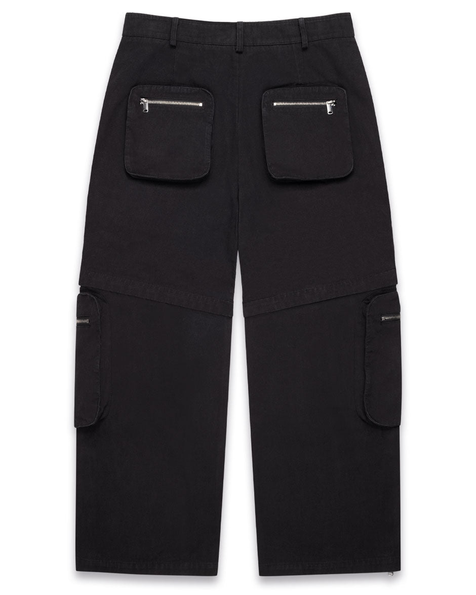 Detachable Cargo Pants Black