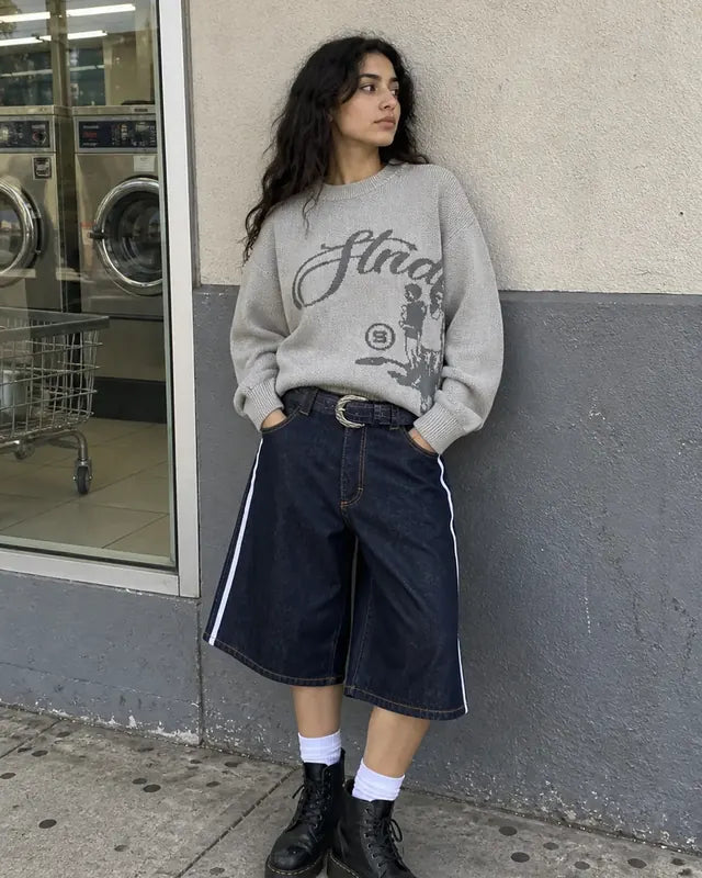 Echoes Knit Sweater Light Grey